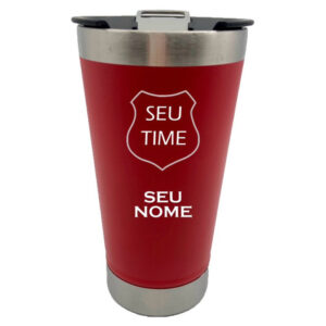Kit 2 Copos Térmicos Personalizados Com Logo Time Nome Ótima Qualidade