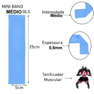 Mini Band Elástico Academia Fit Thera Band Médio