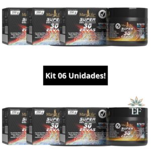 Kit 6 Unidades SUPER GEL 30 Ervas 250g Mary Life