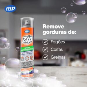 Kit 6 Espuma Desengordurante Zip Clean 300Ml – My Place