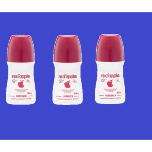 Kit 3 Desodorante Red Apple Rollon Unissex 50 ml – Cosinter