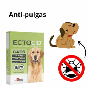 Ectocid Spot On 2,68 ml – Anti Pulgas para Cães Entre 20 e 40 Kg