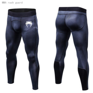 Calças De Ginástica Dos Homens Correndo Leggings De Compressão Basquete Treino Camada Base Secagem Rápida Respirável Esp