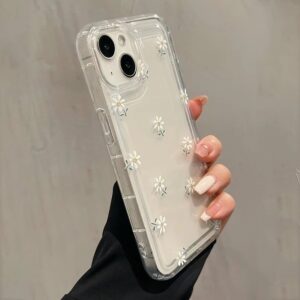 Capa De Telefone Para iPhone 15 16 Pro Max 14 13 12 11 16E 7 8 Plus SE 2020 XS X XR 12 13 Mini Branco Pequeno Amor Trans