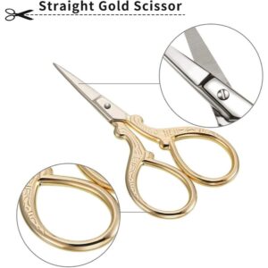 Kit 4 Peças Tesoura Para Corte Bordado Unha Inox 9×5 cm Multiuso Profissional