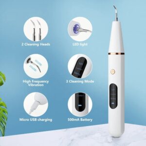 NOVO – APARELHO DE LIMPEZA DENTÁRIA ELÉTRICO ULTRASSÔNICO REMOVEDOR PLACA E TÁRTARO RECARREGÁVEL