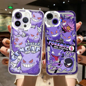 Capa Pokemon Pikachu Gengar Psyduck Para Motorola Moto G22 G32 G52 G30 Edge 40 Pro G71 G72 G73 G60S G9 Plus Macia Transp