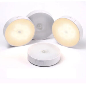 Kit 2 Sensor De Presença e Movimento Led Luz Noturna Inteligente Sem Fio Recarregável Usb