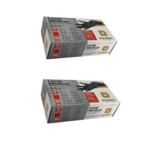 LUVA NITRÍLICA PRETA SEM PÓ DESCARPACK – KIT COM 2 CAIXAS