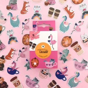 Adesivo na Caixinha – 45 unidades – Adesivo Planner – Álbum Scrapbook – Buendia