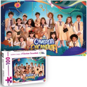 QUEBRA CABEÇA A CAVERNA ENCANTADA NOVELA SBT 100PÇ INFANTIL