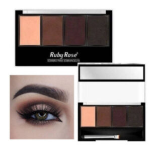 Máscara para cílios a prova d’água T&G Tango RÍMEL 4D + Sombra Para Sobrancelhas Ruby Rose HB9354