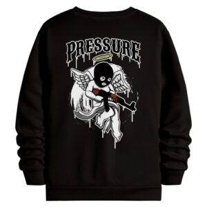 Blusa De Frio Moletom Casaco Gola Redonda Baby Angel Mask Gangster Ak47 Streetwear