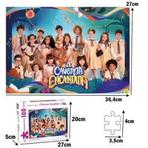 Quebra Cabeça A Caverna Encantada Novela SBT 100pç Infantil