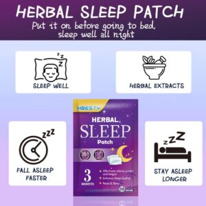 Remendo Natural Sonolento 10 Pçs/Saco Adesivo De Ervas Para Dormir Auxílio Ao Sono Ansiedade Relaxar Insônia chenhombr