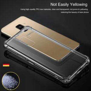 Capa De Telefone Transparente Macia Para Samsung Galaxy A6 A8 Plus 2018 A6plus A8plus Luxo Airbag À Prova De Choque Sili