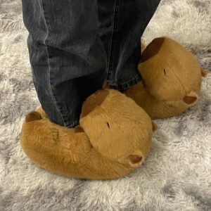 Novos Chinelos Capybara De Inverno Sapatos De Algodão Quente