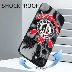 Estojo Para Xiaomi POCO X5 Pro 5G Telefone silicone Macio Capa Traseira Preta tpu Club Corinthians Paulista Team Logo