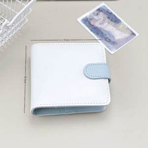 Ins 3Inch Kpop Photocard White Pink Binder Photo Cards Collect Book Album A7 PU Couro Protetor Escolar Papelaria