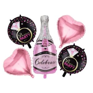 Kit Balão Champanhe – Celebrate – Kit Com 5 Peças