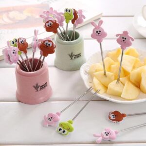pegadores de frutas /PalitoDesenho De Animais 8 peças