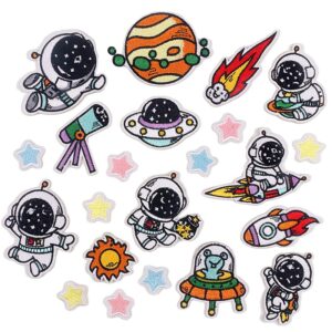Astronauta Exploração Série Engomar Bordado Patch DIY Pano Adesivos Para Decoração De Roupas