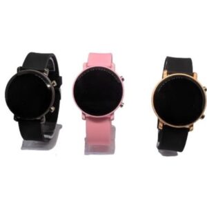Relógio Digital led Redondo masculino Feminino Unissex Sports Watch moda