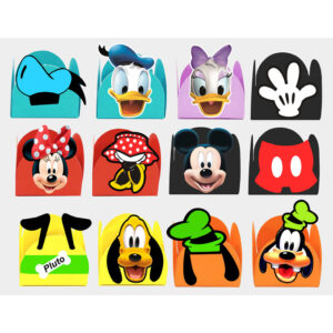 50 Forminhas Turma do Mickey para docinhos e brigadeiros
