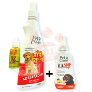 Adestrador de cães e gatos Kit Educador com Xixi Pode Não Pode Bite Stop Pet Clean