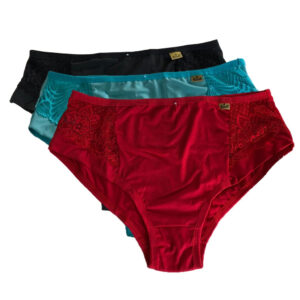 Kit 3 Calcinhas Plus Size Detalhes Em Renda: Conforto e Elegância