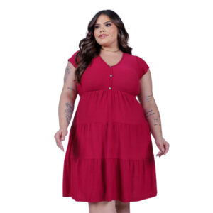 Vestido Plus Size Três Marias Rodado De Malha Moda Maior. Vestido Plus Size G1 G2 G3