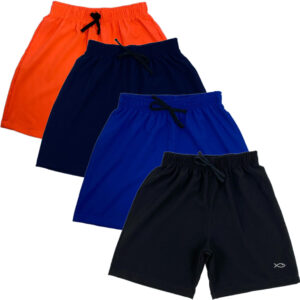 Bermuda Infantil Juvenil Evangélica cores Preta Laranja Azul Marinho Azul Royal de Menino