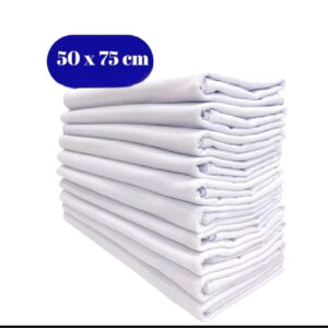 Kit 20 Un Pano de Prato SM08 Liso 50cm x 75cm Santa Margarida Embanhado Pintura e Artesanato 100% Algodão