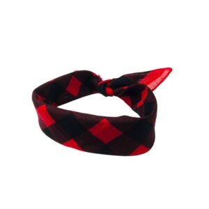 Lenço Bandana Xadrez Quadrada Para Cabeça Festa Junina
