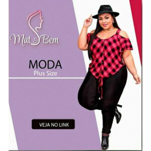BLUSA CIGANA AMARRAR XADREZ PLUS SIZE duna