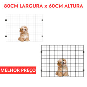 Cerca Tela para Cachorro – Limitador de Porta Pet Cercado Portão Fixo