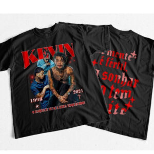 Camiseta Mc Kevin A mente É Fértil Pra Sonhar Não Tem Limite Homenagem Mcs