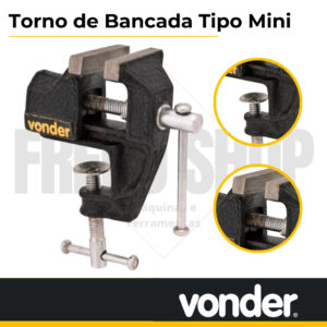 Torno Morsa de Bancada Mesa tipo mini 2.3/4″ Vonder em ferro fundido
