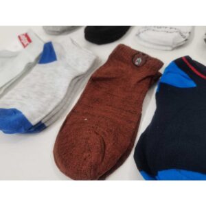 Kit com 12 Pares de Meias Soquete Sortidas Juvenil Menino