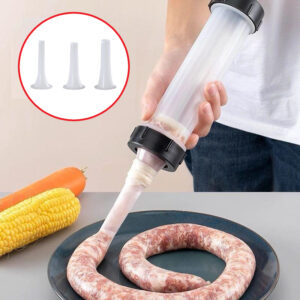 Ensacadeira para encher Linguiça Salame cafta embutidos 3 Funis charcutaria artesanal