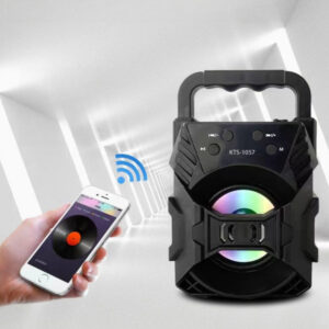 Caixa De Som Alto Falante Amplificado Torre Bluetooth Grave Som Potente LED -C4