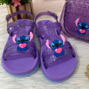 Sandália Stitch Infantil Feminina Segurança e Estilo para Pequenas Estilosas