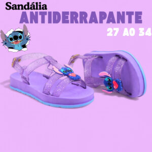 Sandália Stitch Feminina Infantil Casual e Leve para Crianças