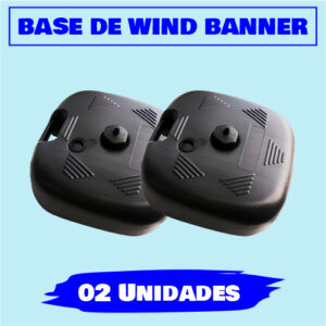 Kit 2 Bases para Wind Banners e bandeiras – Ideal para Bandeiras e Guarda-Sol (SOMENTE BASE)