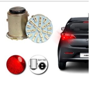 kit Lampada led 2 polos 22 leds VERMELHO automotiva carro 12v automotiva luz de RÉ FREIO