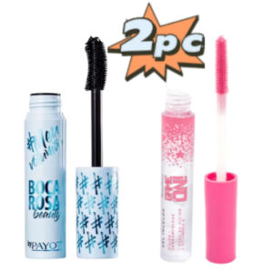 KIT Payot Boca Rosa Máscara Para Cílios Rímel Meu Volumao + Gel Incolor Cílios E Sobrancelha Game On! Ruby Rose