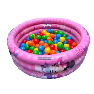Piscina Inflável de bolinhas Infantil 100 Litros Menina Minie