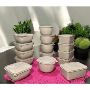 Kit 15 Potes Plásticos Formatos Variados