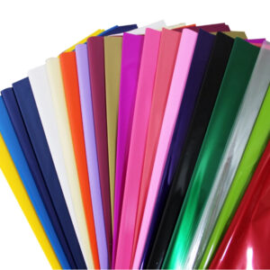 50 Folhas Plástico Celofane BOPP Coloridos Cristal 80x80cm Papel Escolar Plástico Encapar Artesanato