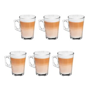 Canecas 130 ml Xícara Capuccino kit 6 unidades Nespresso Dolce Gusto Vidro Café